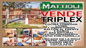 Triplex 5 Amb. Patio con Parrilla. Estacionamiento.