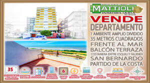 Monoambiente Dividido – Excelente Ubicación (Zona Céntrica) Frente Al Mar.